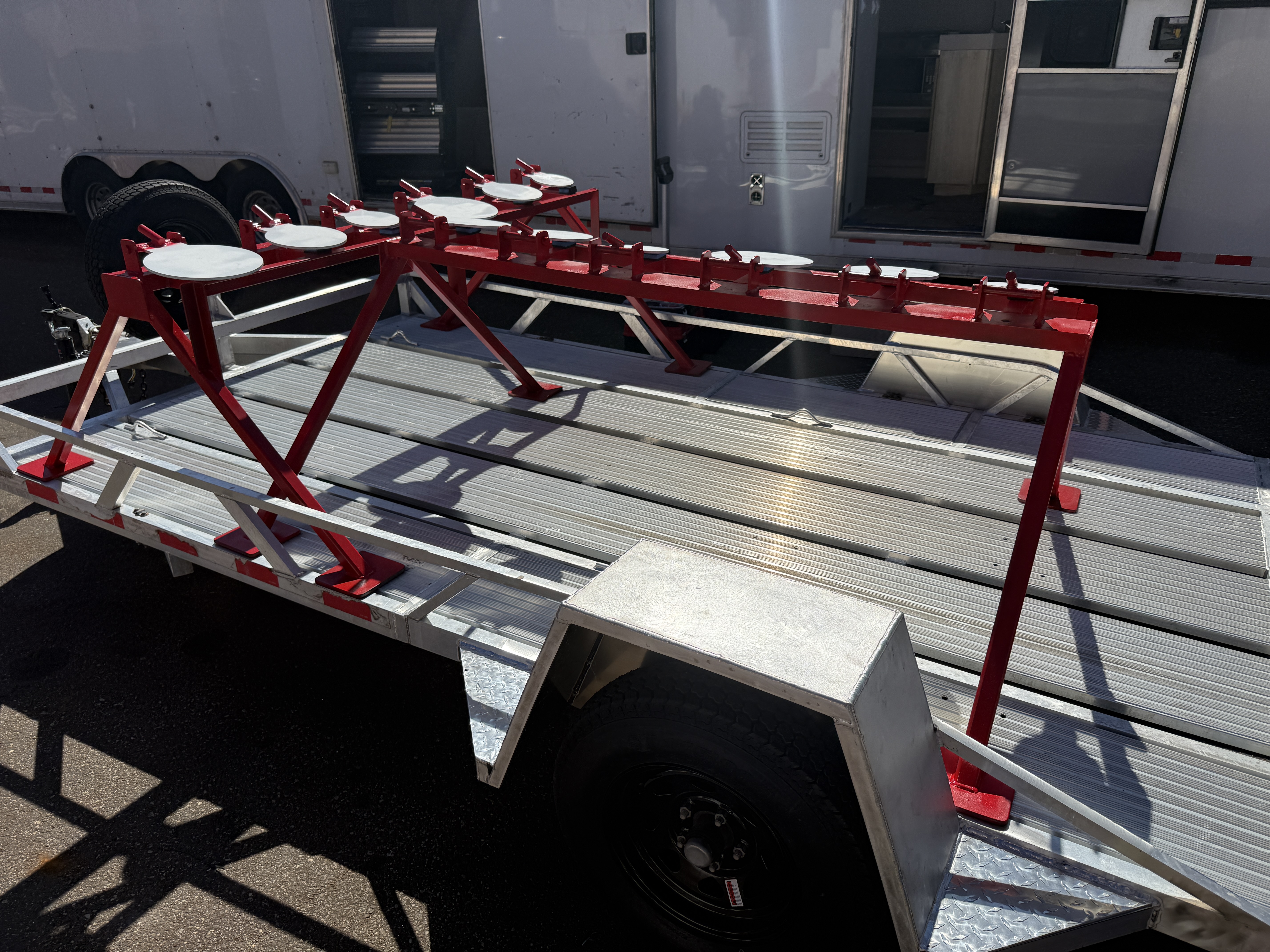 8-Foot 6-Target Steel Shooting Stand